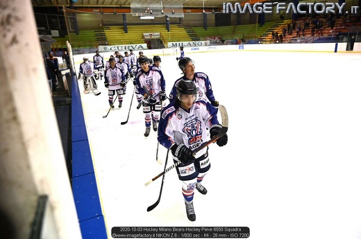 2020-10-03 Hockey Milano Bears-Hockey Pieve 6550 Squadra